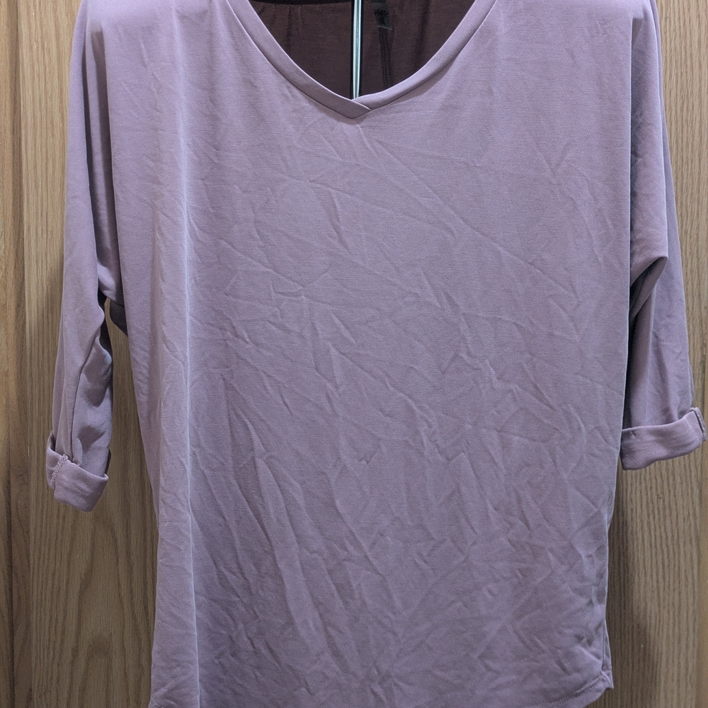 Relaxed Lilac 3/4 Sleeve Tee